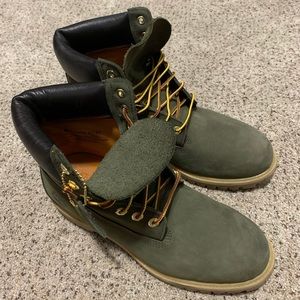 Olive Timberland Boots